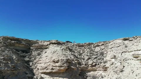 Flying along the rift of the mountains Stock Footage 237743729