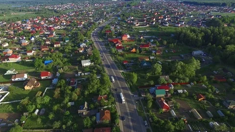 Flying Along The Road Stock Footage 76203955