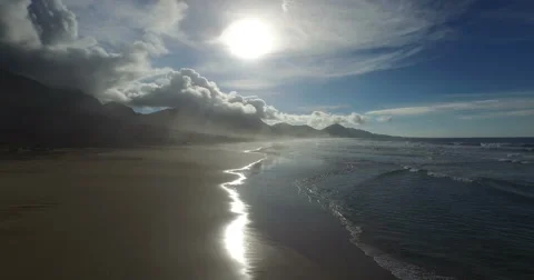 Flying along the seaside. Video stock 60631060