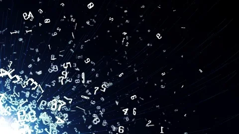 Flying Alphabetic Letters Animation, Rendering, Background, Loop Video stock 126355812