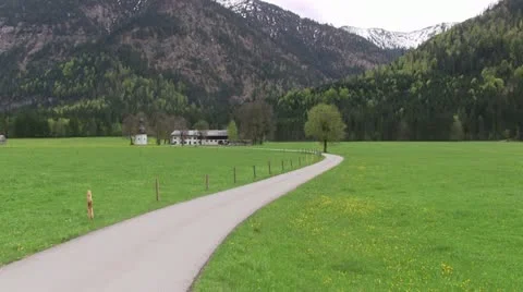 Flying to the alps Stock Footage 11053224