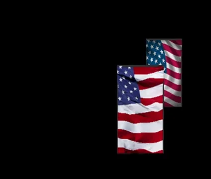 Flying American Flags 스톡 동영상 8506839