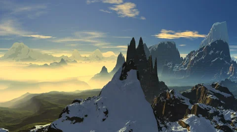 Flying among the mountains Видео 32634204