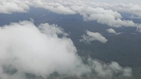 Flying amongst the clouds Stock Footage 322895087
