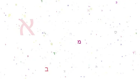 Flying Animated Hebrew Alphabet Letters ... | Stock Video | Pond5