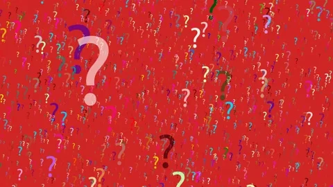 Flying Animated Question Marks, 4K Stock Footage 96994449