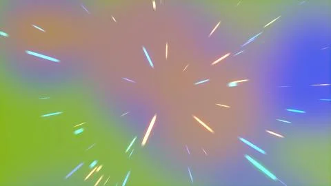 Flying into another dimension through a light, high-energy and high-tech Stock Illustration