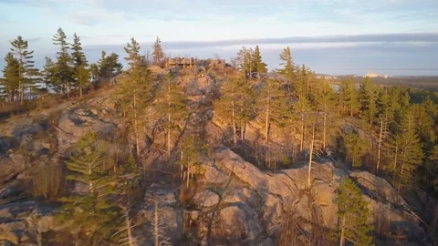 Flying around Sugarloaf Mountain Stock-Footage 86473325