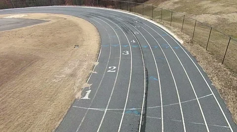 Flying around the track Video stock 46265298