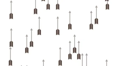 Flying arrows flat animation moving vertically. Stock Footage 324574866