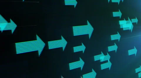 Flying arrows loop Stock Footage 729564