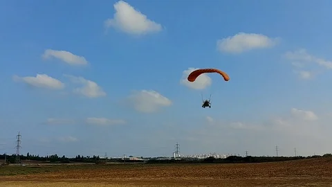 Flying ATV is landing Stock Footage 95192534