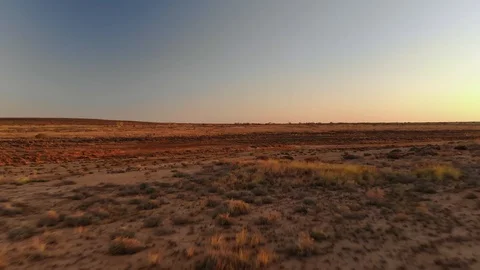 Flying in the Australian Desert Video stock 129766175