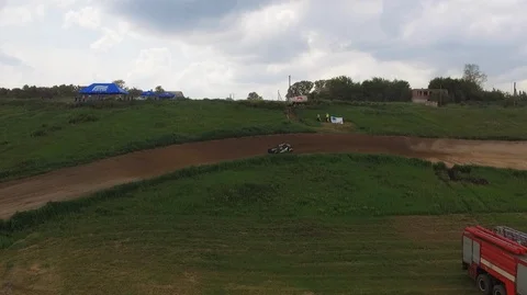 Flying, Autocross Buggy drift Stock Footage 97694625