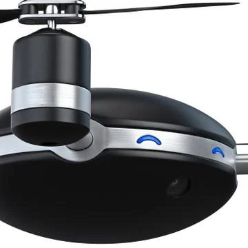 Flying automatic quadrocopter, zoomed view イラスト素材