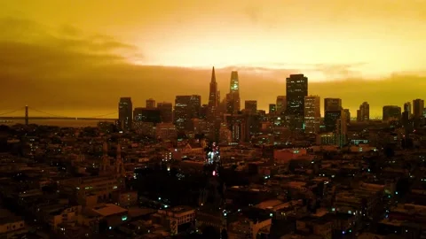 FLYING AWAY TO DOWNTOWN SF HYPERLAPSE Stock-Footage 139493123