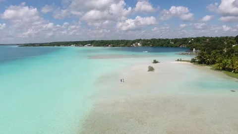 Flying away, Lagoon Stock Footage 261166507