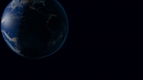 Flying away from the planet earth Stock Footage 48738135