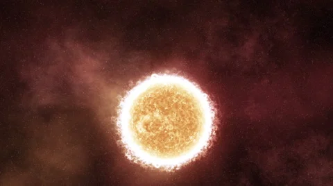 Flying away from Sun Stock Footage 61573886