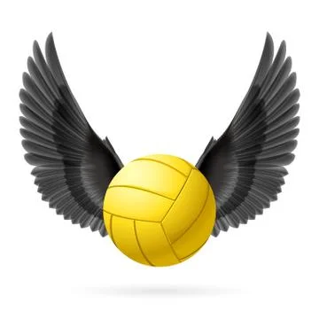 Flying ball Stock Illustration