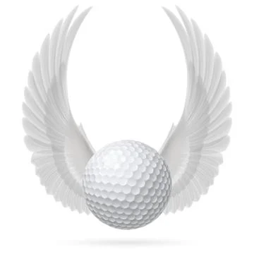 Flying ball Illustrazione stock