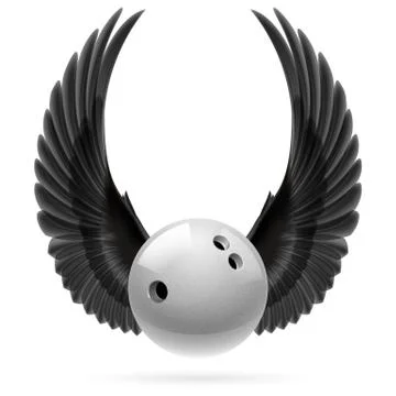 Flying ball Illustrazione stock