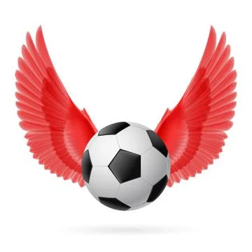 Flying ball Stock Illustration