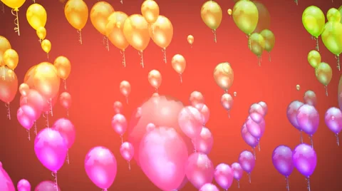 Flying Ballons With Background 스톡 동영상 33824004