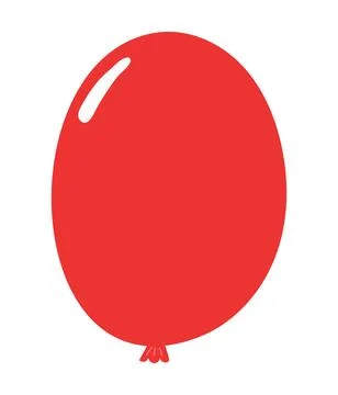 Flying balloon with string hand drawn illustration Stock Illustration