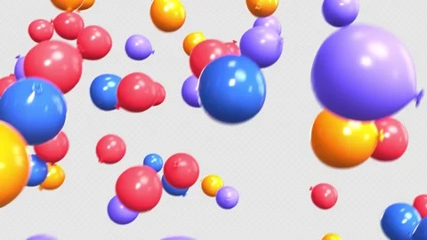 Flying Balloons Stock Footage 248233971