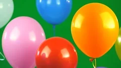 A red yellow balloon tied to a string fl, Stock Video