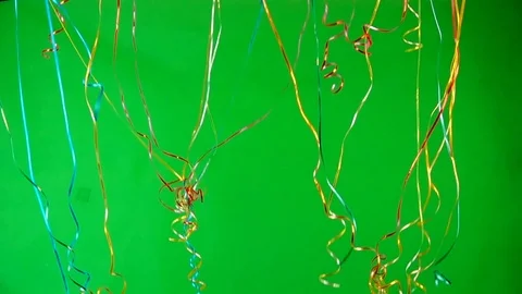 Flying balloons on green screen Stock Footage 83916562