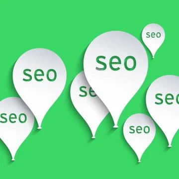 Flying balloons Stock Illustration