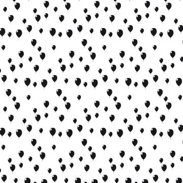 Flying balloons 库存插图