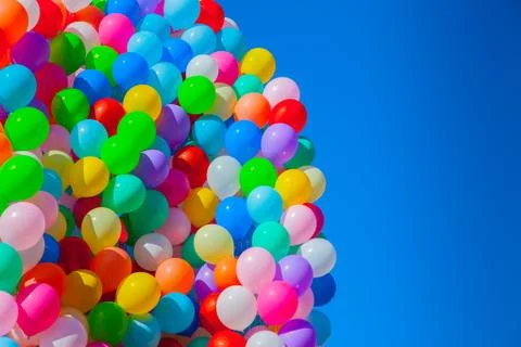 Flying balloons Foto stock