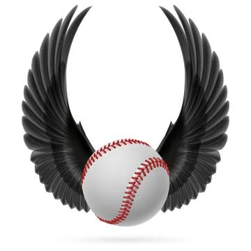 Flying baseball Stock Illustration