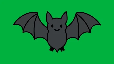 Flying bat animation Stock Footage 329532689