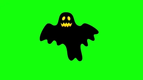 Flying Bat on Green Screen Chroma Key Halloween Animation 4K Stock Footage 342344815