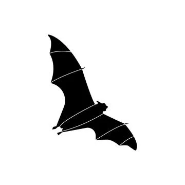 Flying bat icon Illustrazione stock