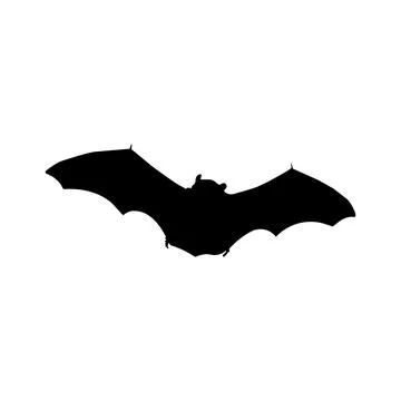 Flying bat icon Illustrazione stock