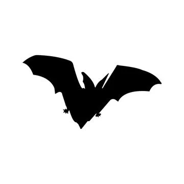 Flying bat icon Illustrazione stock