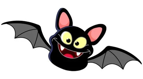 Flying bat Stock Illustration