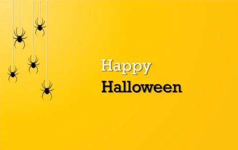Flying bat isolated on yellow background. Illustrazione stock