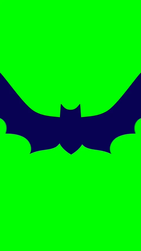 Flying Bat Transition on Transparent Background and Green Screen. Stock Footage 315395533