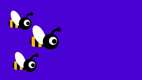 Flying Bee Group Stock Footage 336062529