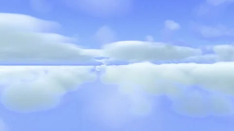 Flying between big clouds Stock Footage 259099998