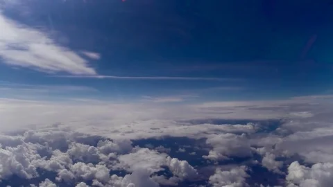 Flying between layers of clouds Stock Footage 74549576