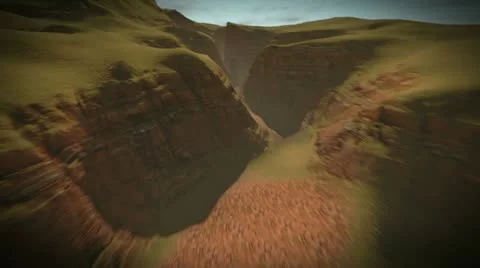 Flying between mountains Video stock 11966071