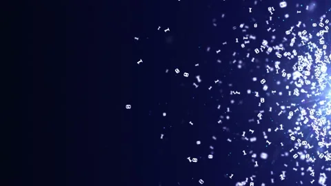 Flying Binary Numbers Animation, Zero and One, Computer Concept, Background Stock-Footage 206982381