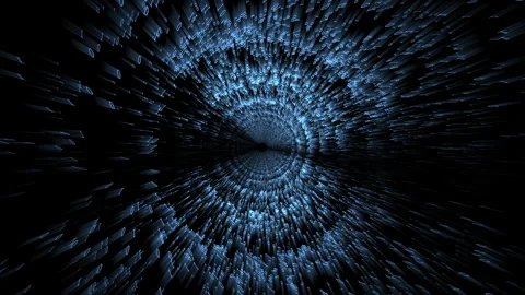 Flying Binary Numbers Form Rotating Abstract Data Tunnel Stock Footage 325365293